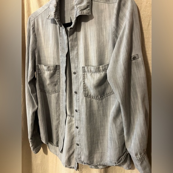 Bella Dahl Anthropologie Button Down Long Sleeve Pocket Shirt - Picture 4 of 6